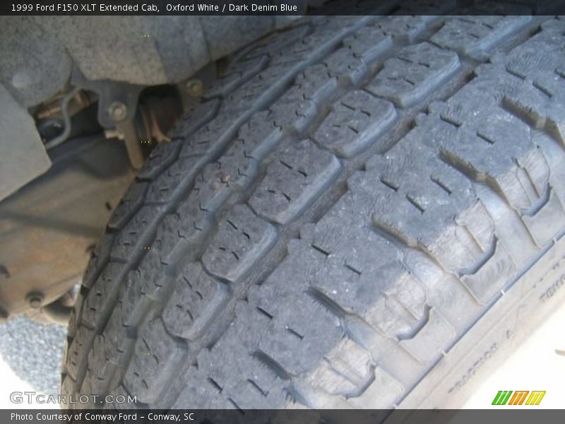 Oxford White / Dark Denim Blue 1999 Ford F150 XLT Extended Cab