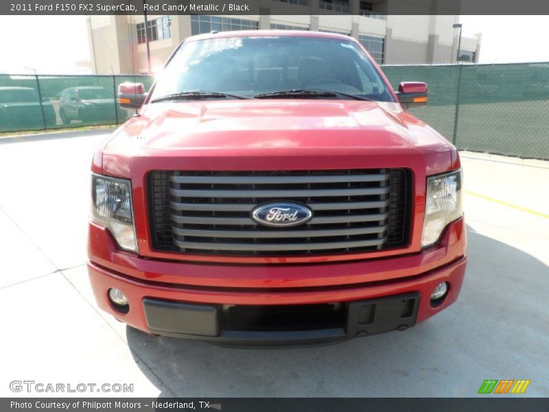 Red Candy Metallic / Black 2011 Ford F150 FX2 SuperCab