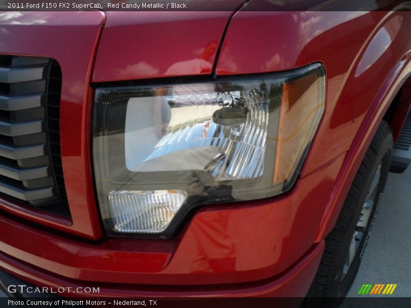 Red Candy Metallic / Black 2011 Ford F150 FX2 SuperCab