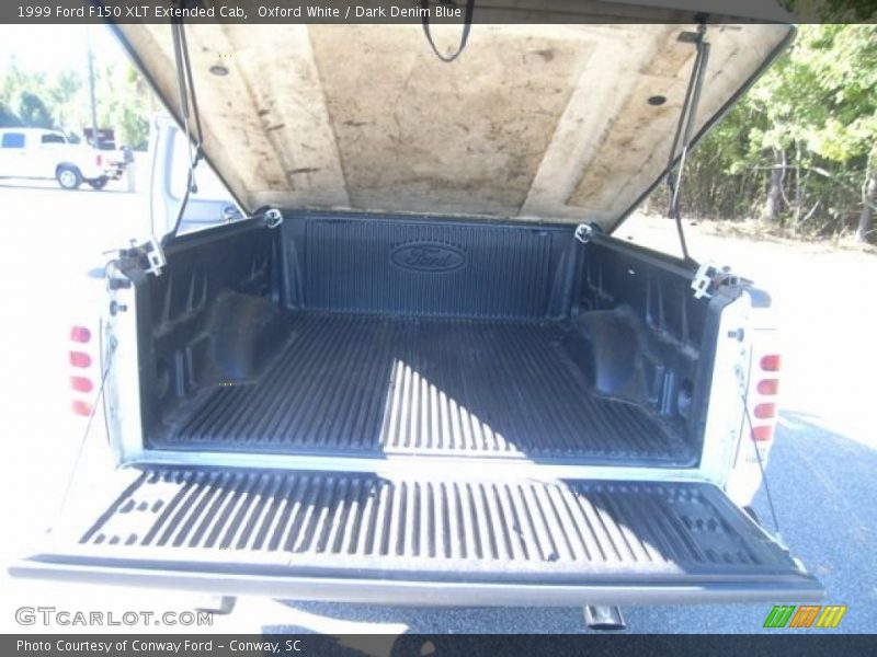 Oxford White / Dark Denim Blue 1999 Ford F150 XLT Extended Cab
