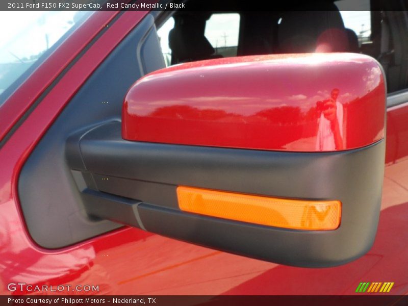 Red Candy Metallic / Black 2011 Ford F150 FX2 SuperCab