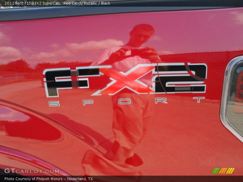 Red Candy Metallic / Black 2011 Ford F150 FX2 SuperCab