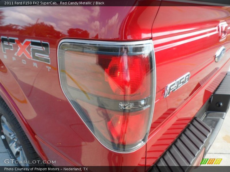 Red Candy Metallic / Black 2011 Ford F150 FX2 SuperCab