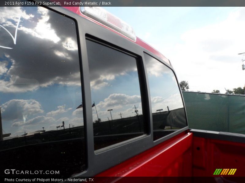 Red Candy Metallic / Black 2011 Ford F150 FX2 SuperCab