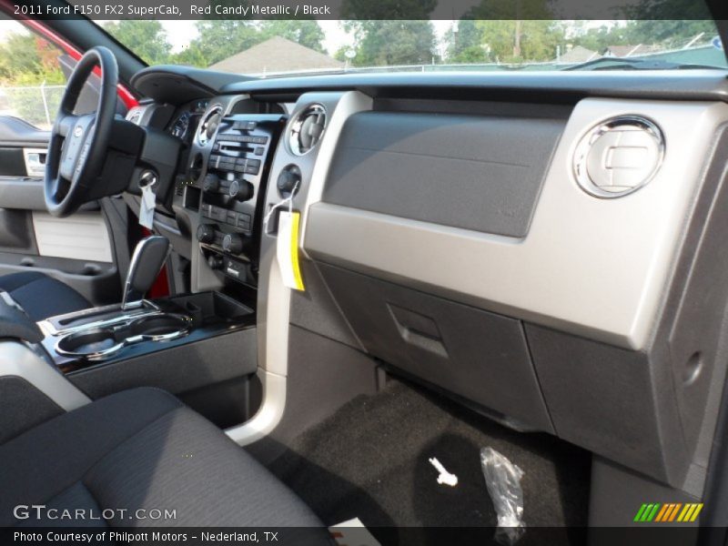 Red Candy Metallic / Black 2011 Ford F150 FX2 SuperCab