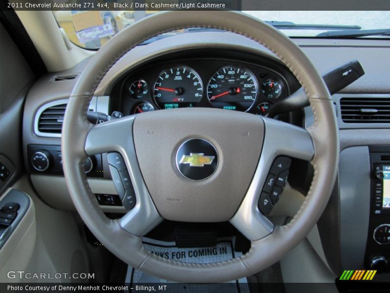 Black / Dark Cashmere/Light Cashmere 2011 Chevrolet Avalanche Z71 4x4