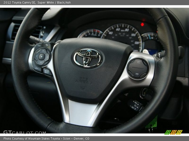 Super White / Black/Ash 2012 Toyota Camry SE