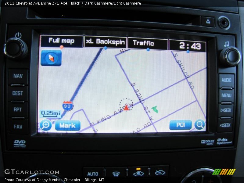 Black / Dark Cashmere/Light Cashmere 2011 Chevrolet Avalanche Z71 4x4