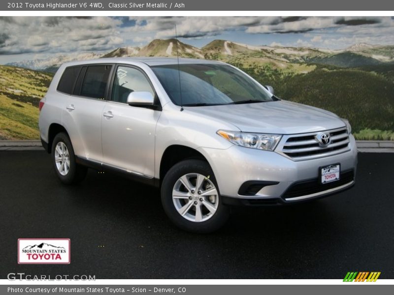 Classic Silver Metallic / Ash 2012 Toyota Highlander V6 4WD
