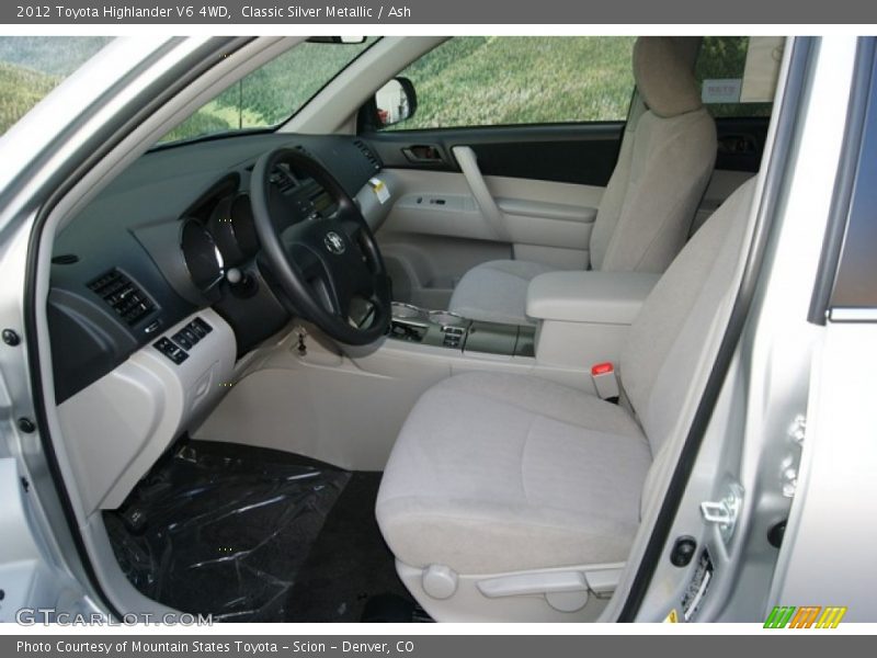  2012 Highlander V6 4WD Ash Interior