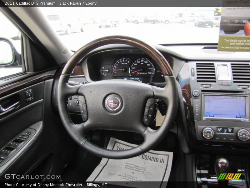 Black Raven / Ebony 2011 Cadillac DTS Premium