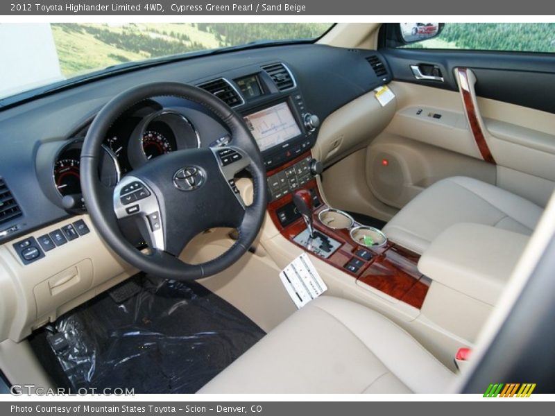  2012 Highlander Limited 4WD Sand Beige Interior
