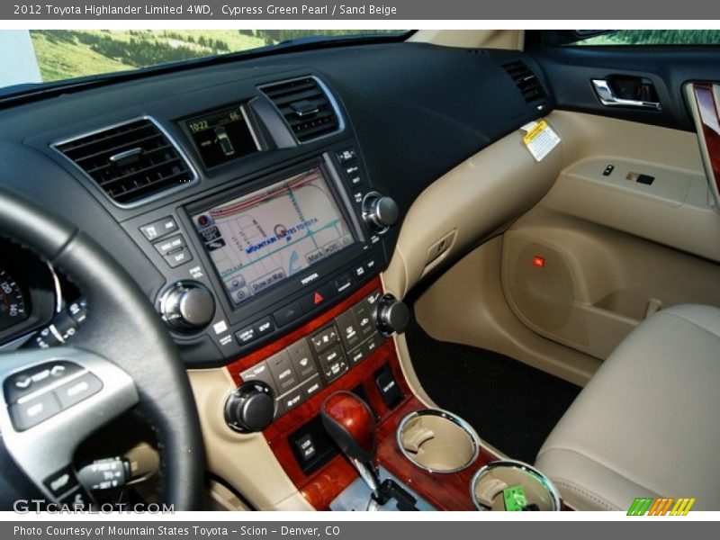 Cypress Green Pearl / Sand Beige 2012 Toyota Highlander Limited 4WD