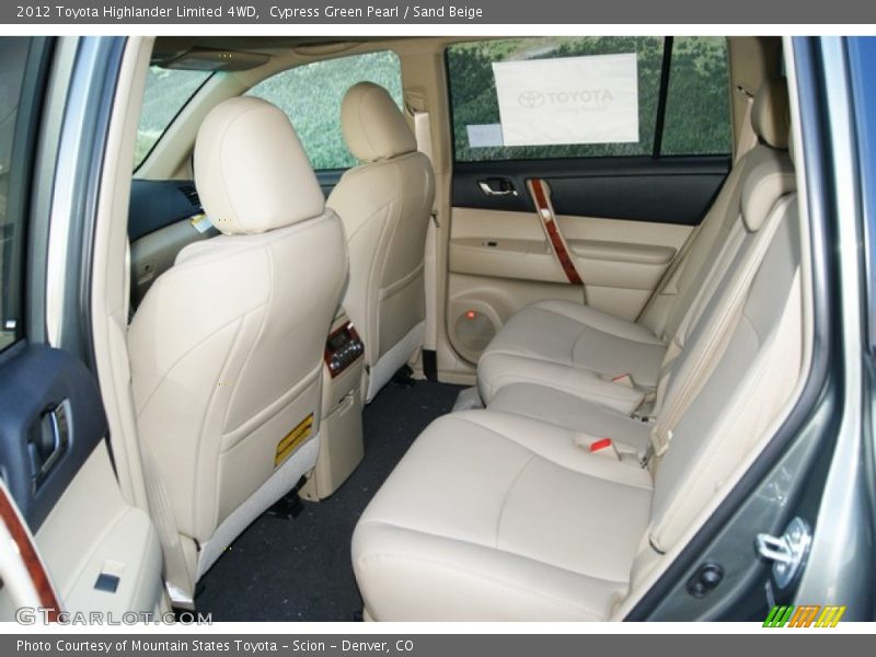  2012 Highlander Limited 4WD Sand Beige Interior