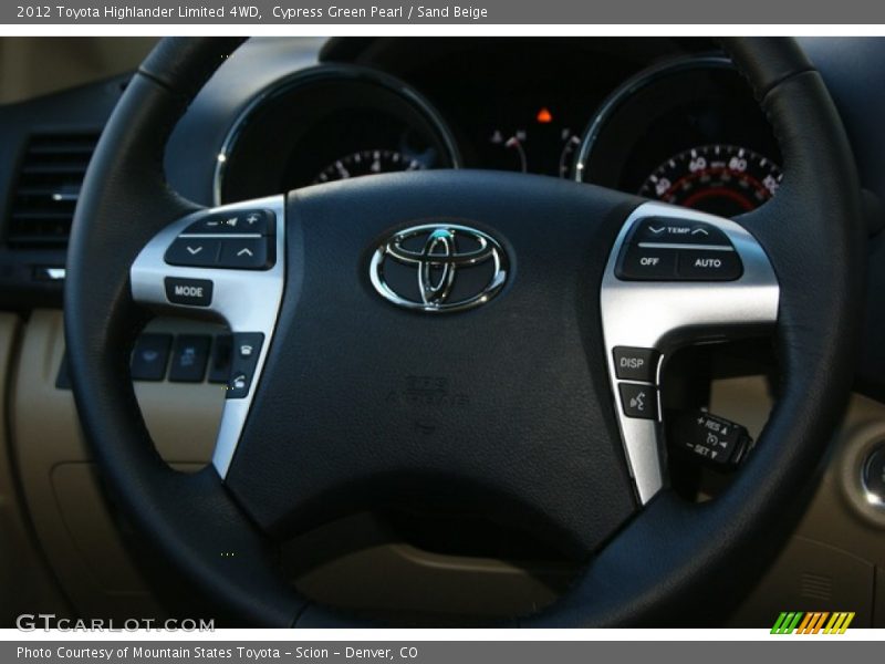 Cypress Green Pearl / Sand Beige 2012 Toyota Highlander Limited 4WD