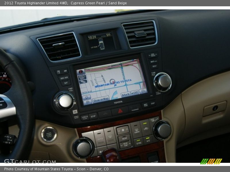 Cypress Green Pearl / Sand Beige 2012 Toyota Highlander Limited 4WD
