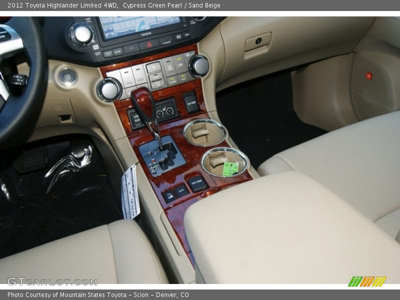 Cypress Green Pearl / Sand Beige 2012 Toyota Highlander Limited 4WD