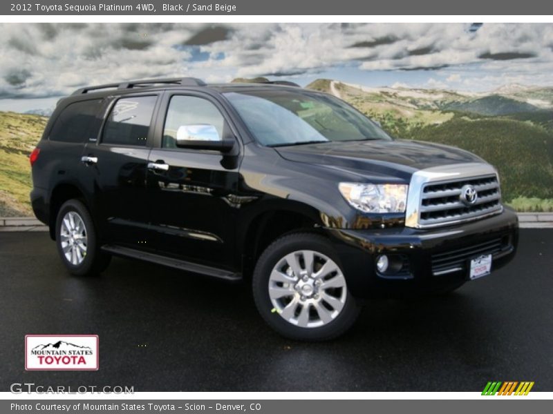 Black / Sand Beige 2012 Toyota Sequoia Platinum 4WD