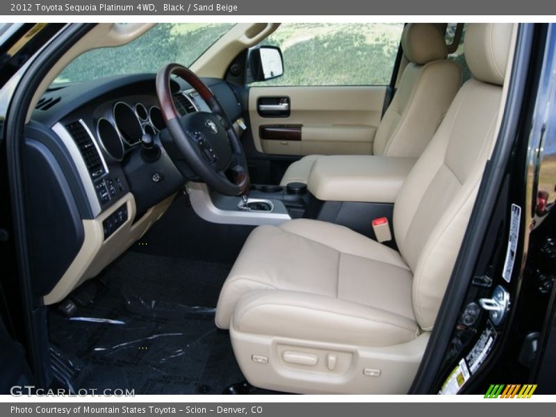  2012 Sequoia Platinum 4WD Sand Beige Interior
