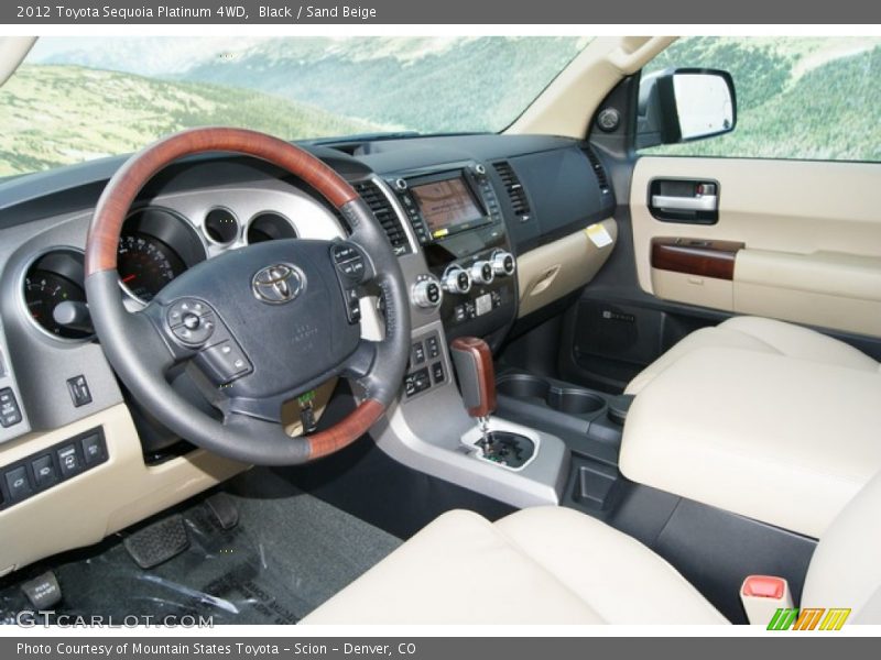  2012 Sequoia Platinum 4WD Sand Beige Interior