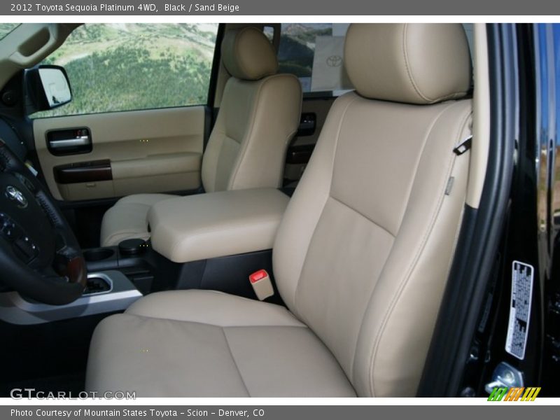 Black / Sand Beige 2012 Toyota Sequoia Platinum 4WD