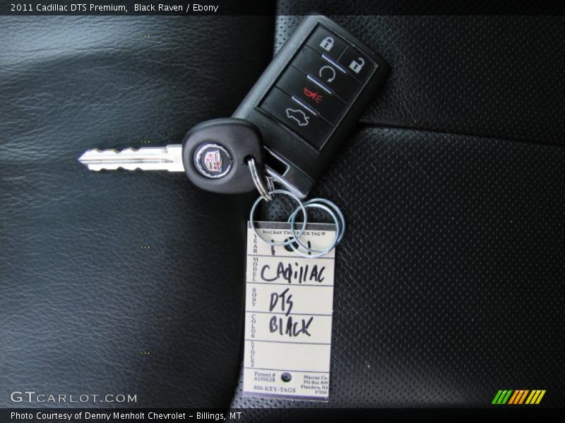 Black Raven / Ebony 2011 Cadillac DTS Premium
