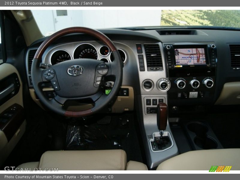 Dashboard of 2012 Sequoia Platinum 4WD