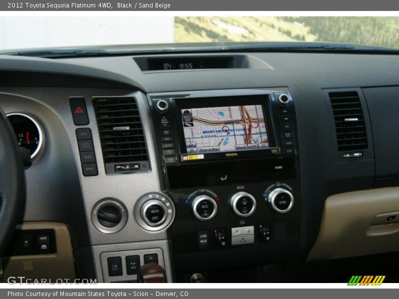 Black / Sand Beige 2012 Toyota Sequoia Platinum 4WD