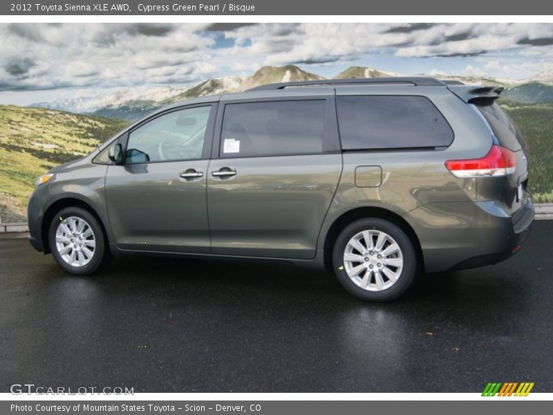  2012 Sienna XLE AWD Cypress Green Pearl