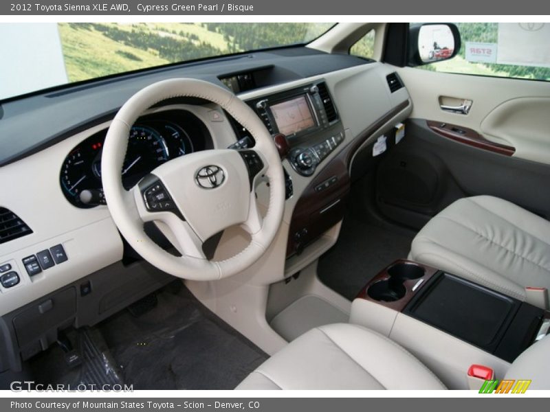 2012 Sienna XLE AWD Bisque Interior