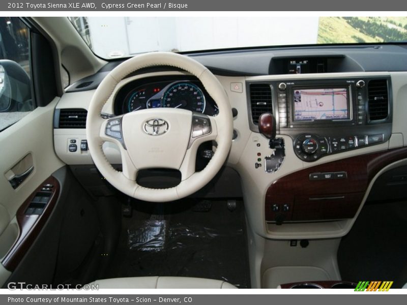 Dashboard of 2012 Sienna XLE AWD