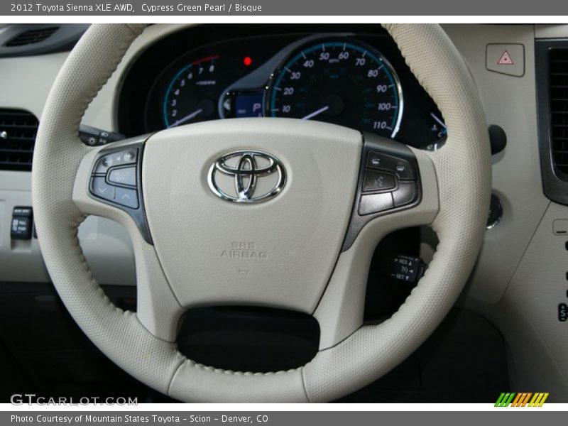  2012 Sienna XLE AWD Steering Wheel