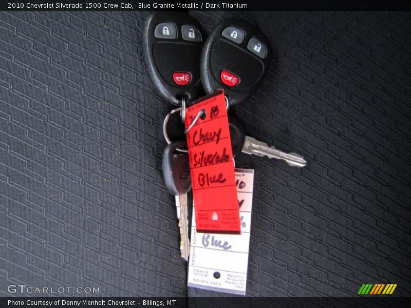 Keys of 2010 Silverado 1500 Crew Cab
