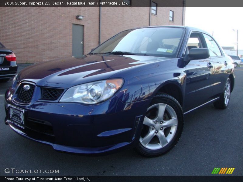 Regal Blue Pearl / Anthracite Black 2006 Subaru Impreza 2.5i Sedan
