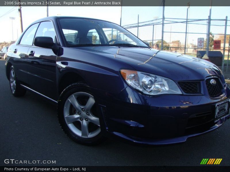 Regal Blue Pearl / Anthracite Black 2006 Subaru Impreza 2.5i Sedan