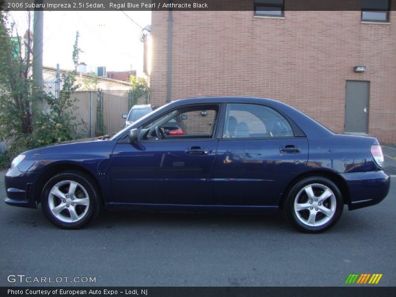 Regal Blue Pearl / Anthracite Black 2006 Subaru Impreza 2.5i Sedan