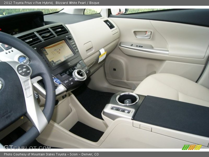  2012 Prius v Five Hybrid Bisque Interior