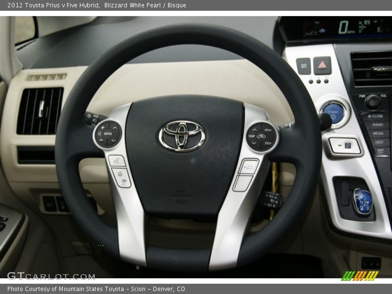  2012 Prius v Five Hybrid Steering Wheel