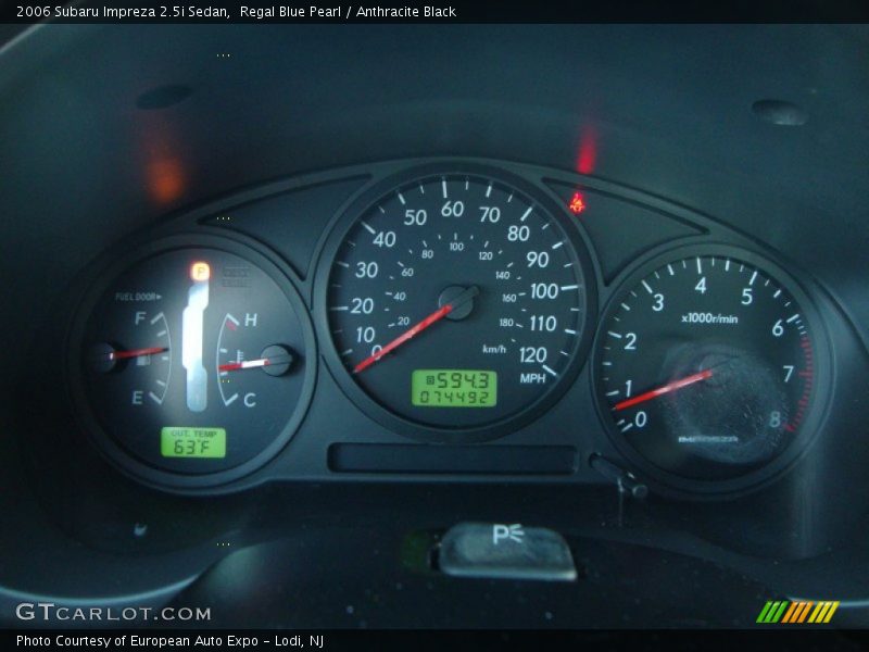 Regal Blue Pearl / Anthracite Black 2006 Subaru Impreza 2.5i Sedan