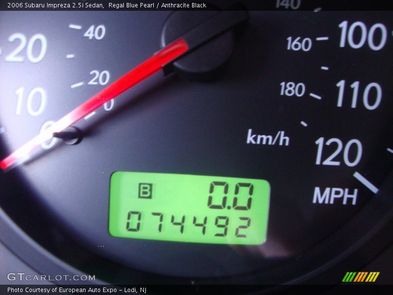 Regal Blue Pearl / Anthracite Black 2006 Subaru Impreza 2.5i Sedan