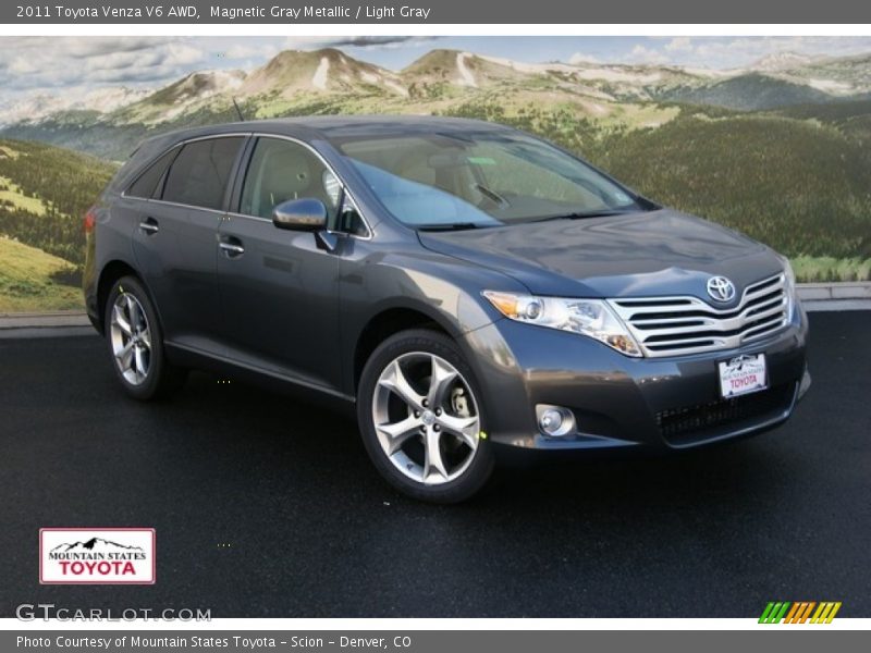 Magnetic Gray Metallic / Light Gray 2011 Toyota Venza V6 AWD