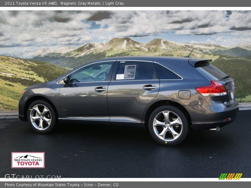 Magnetic Gray Metallic / Light Gray 2011 Toyota Venza V6 AWD