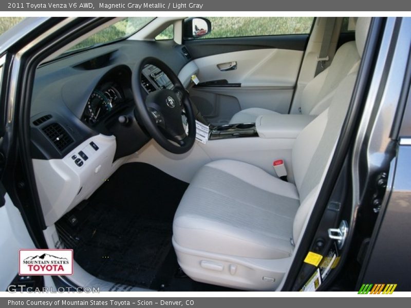 Magnetic Gray Metallic / Light Gray 2011 Toyota Venza V6 AWD