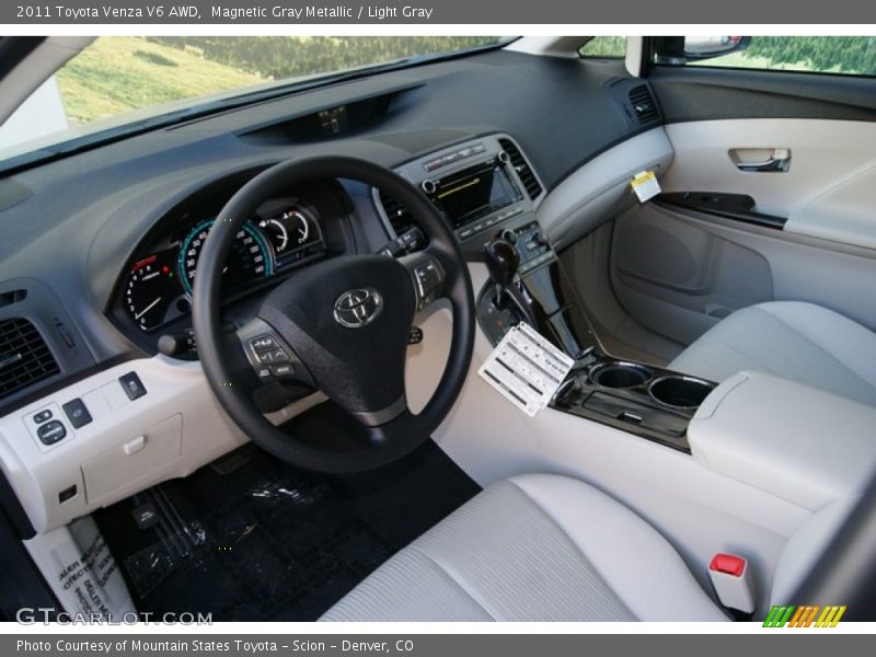 Magnetic Gray Metallic / Light Gray 2011 Toyota Venza V6 AWD