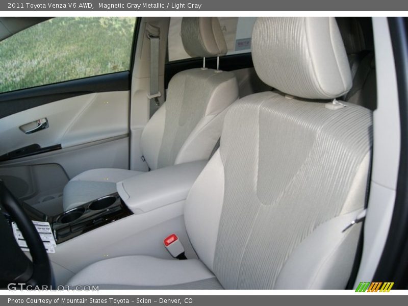 Magnetic Gray Metallic / Light Gray 2011 Toyota Venza V6 AWD