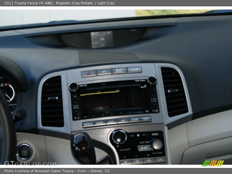 Magnetic Gray Metallic / Light Gray 2011 Toyota Venza V6 AWD