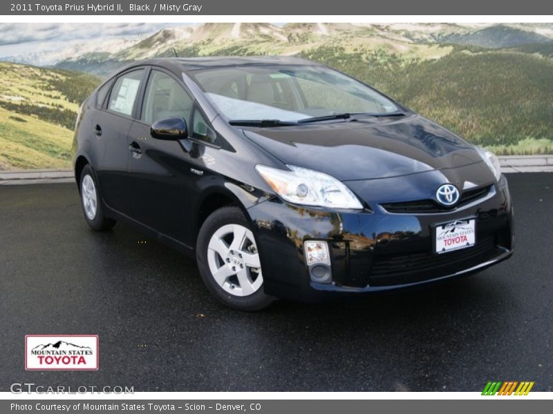 Black / Misty Gray 2011 Toyota Prius Hybrid II