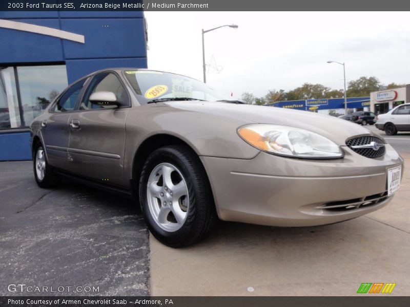 Arizona Beige Metallic / Medium Parchment 2003 Ford Taurus SES