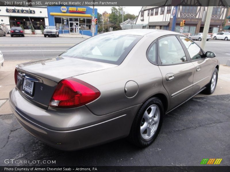 Arizona Beige Metallic / Medium Parchment 2003 Ford Taurus SES