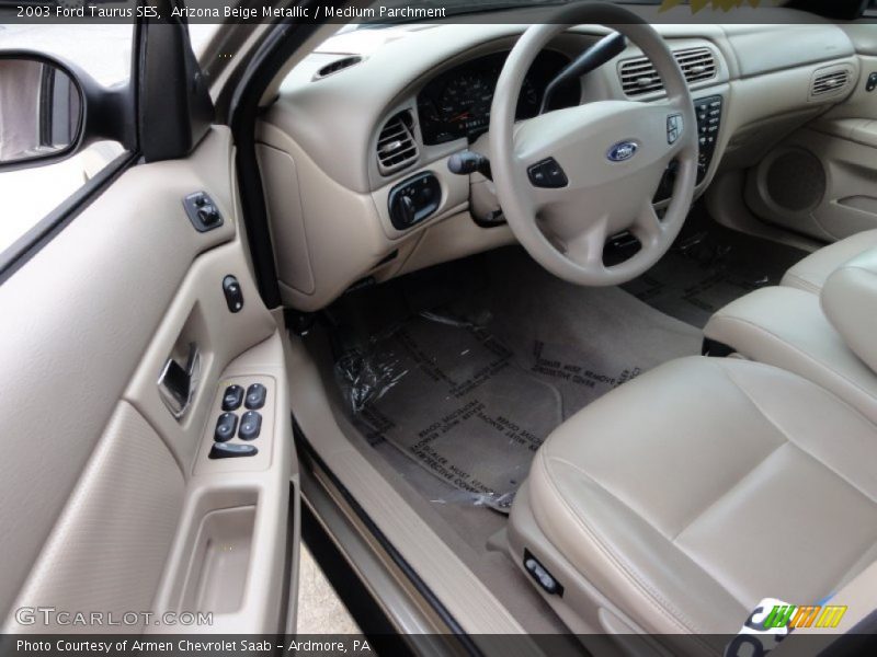 Arizona Beige Metallic / Medium Parchment 2003 Ford Taurus SES